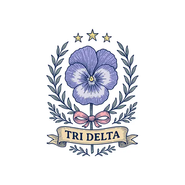 Delta Delta Delta Pansy and Stars PR Tank