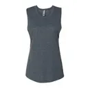 Customizable Next Level Women’s Festival Muscle Tank 5013 Antique Denim Front