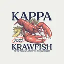 Kappa Kappa Gamma Lobster Drawing Philanthropy Shirt