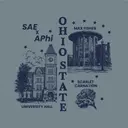 Sigma Alpha Epsilon University Hall and Carnation PR Hoodie