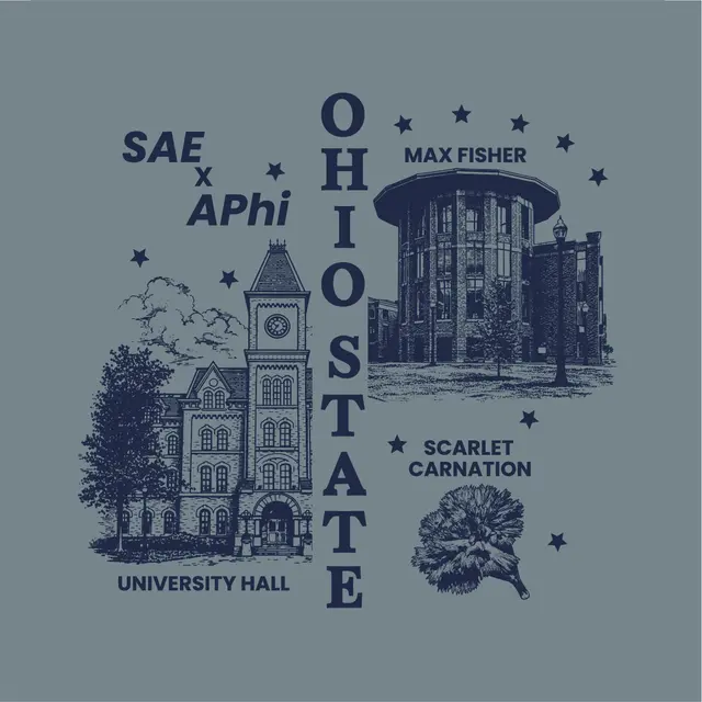 Sigma Alpha Epsilon University Hall and Carnation PR Hoodie