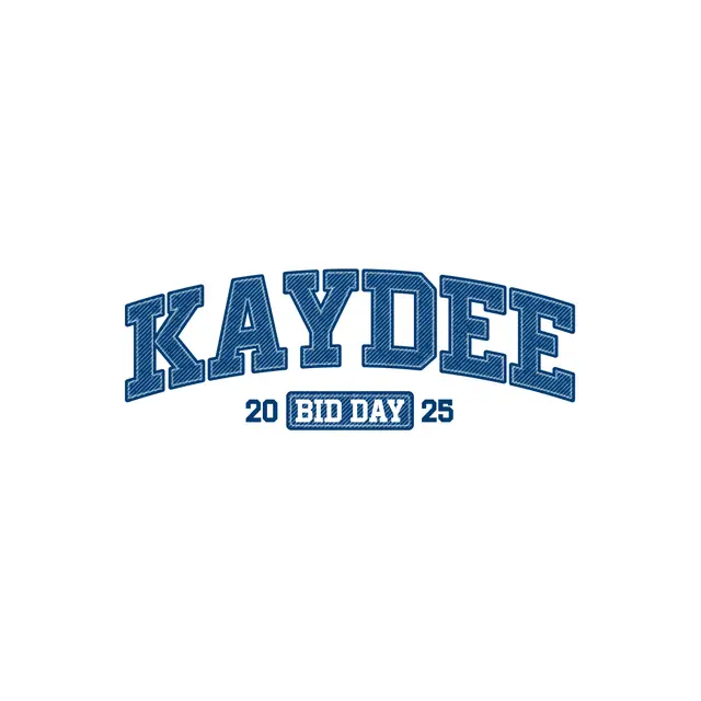 Kappa Delta Bold Kaydee Text Rush & Bid Shirt