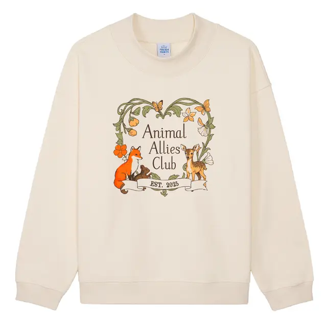 Animal Allies Club Floral Heart PR Crewneck 2