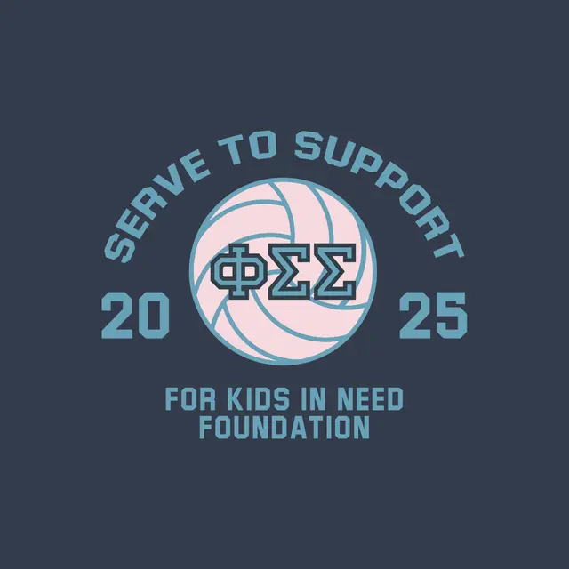 Phi Sigma Sigma Volleyball Philanthropy Shirt