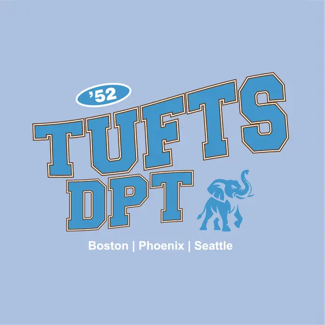 Tufts DPT Bold Lettering PR Shirt