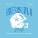 Snupebowl II Football Helmet PR Shirt