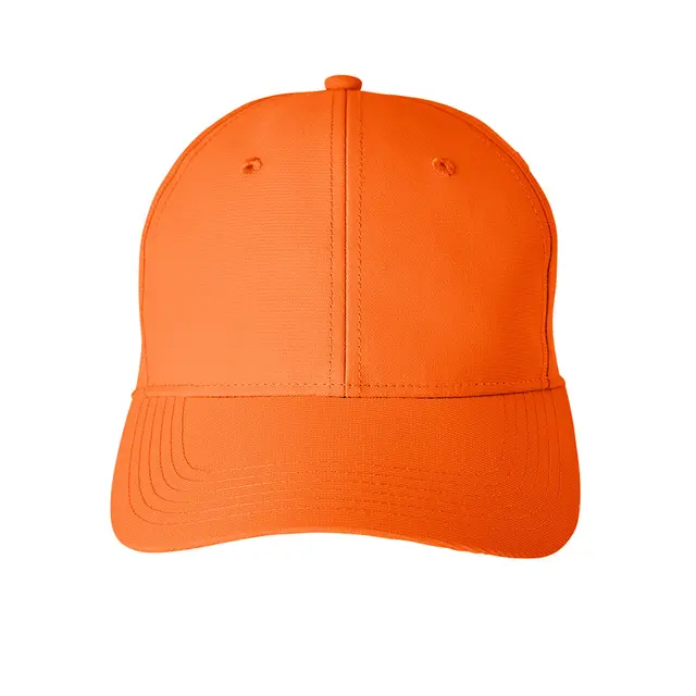 Customizable Puma Golf Adult Pounce Adjustable Cap 22673 Vibrant Orange Front