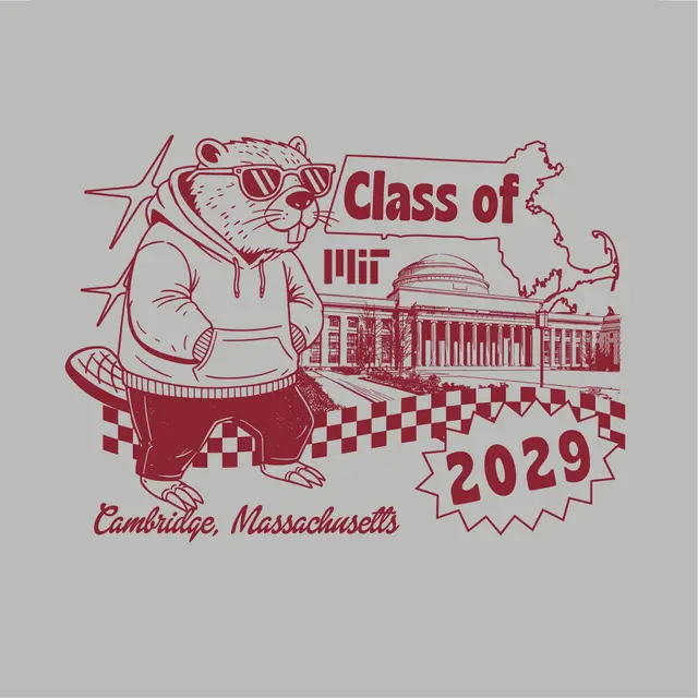 MIT Cool Beaver Graphic Graduation Hoodie