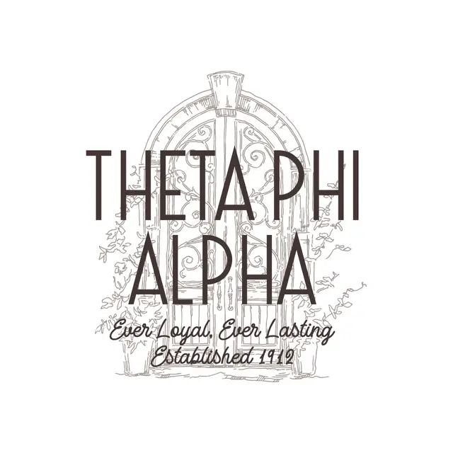 Theta Phi Alpha Ornate Gate PR Crewneck
