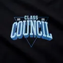 Class Council Triangular Outline Text PR Crewneck