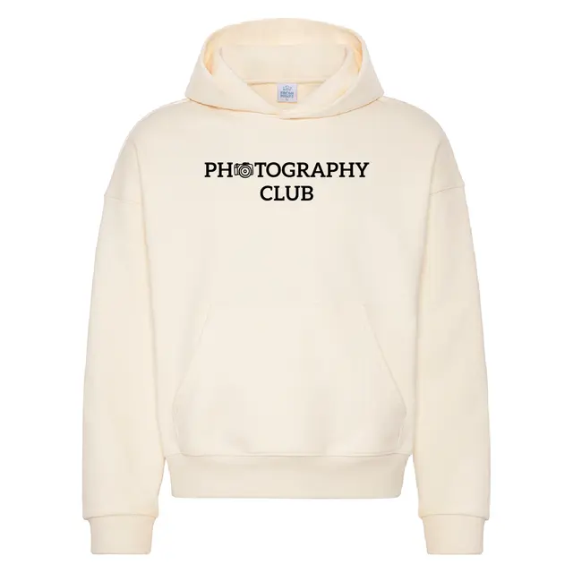 Photography Club Block Texts with Camera Icon PR Hoodie 2