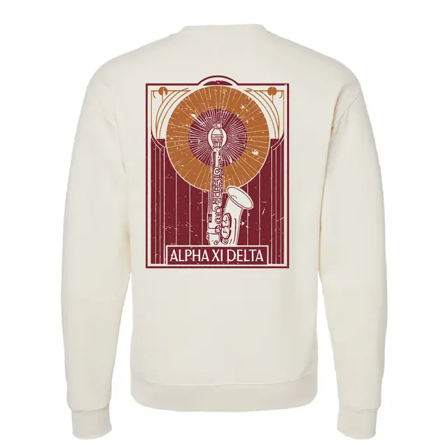 Alpha Xi Delta Brass Instruments Pr Crewneck 2