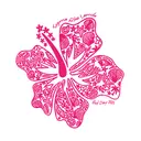 Sigma Rho Lambda Hibiscus and Seashells Rush Shirt