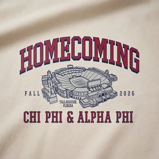 Chi Phi Stadium Illustration Homecoming Crewneck