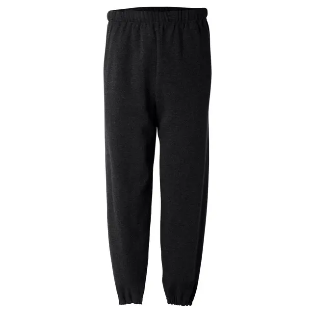 Customizable Jerzees Adult 8 Oz. Nublend Fleece Sweatpants 973 Black Heather Front