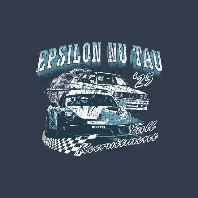 Epsilon Nu Tau Racing Cars Fall Recruitment Shirt