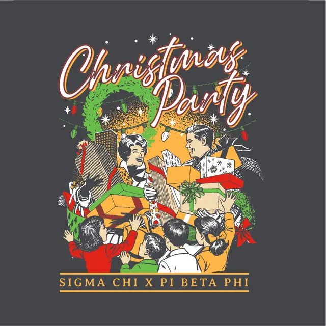 Sigma Chi Vintage Christmas Party Crewneck