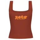 Zeta Tau Alpha Plaid Texts PR Tank 2