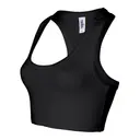 Customizable Bella + Canvas Ladies' Nylon Spandex Sports Bra 970 Black Left