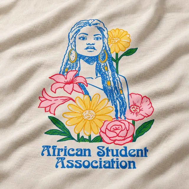 African Student Association Floral Illustration PR Sweater
