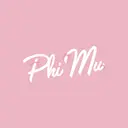 Phi Mu Script with Bow Detail PR Crewneck