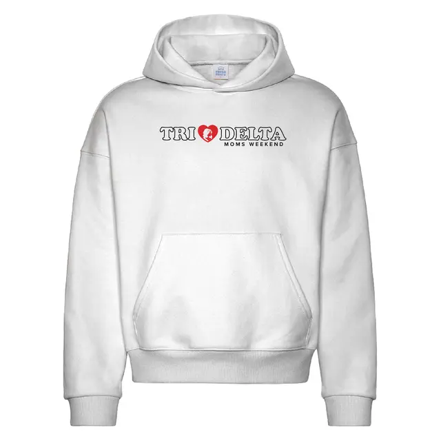 Delta Delta Delta Bold Heart Moms Weekend Hoodie 2