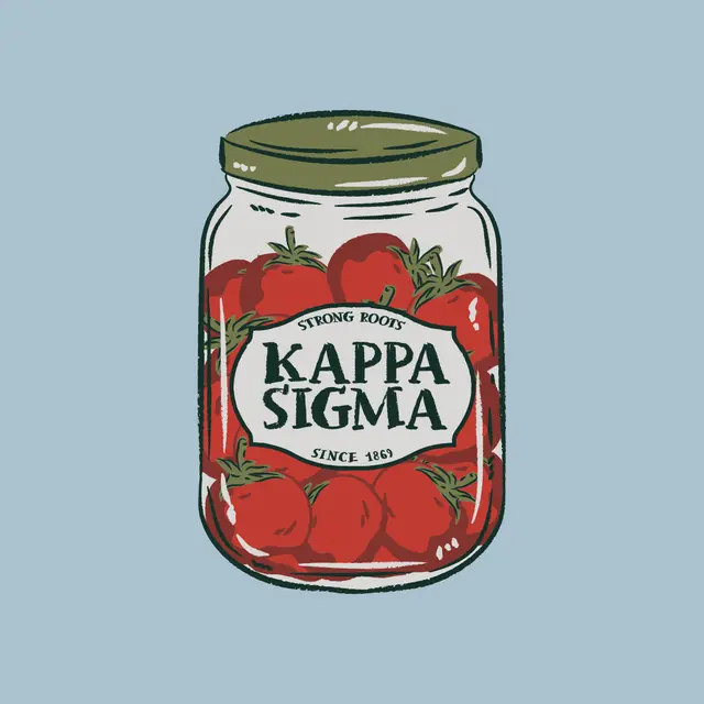 Kappa Sigma Tomato Jar Illustration PR Hoodie