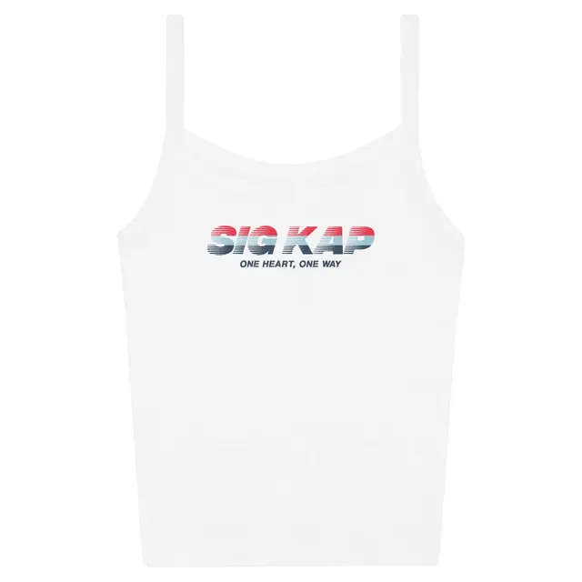 Sigma Kappa Striped Gradient Text PR Tank 2