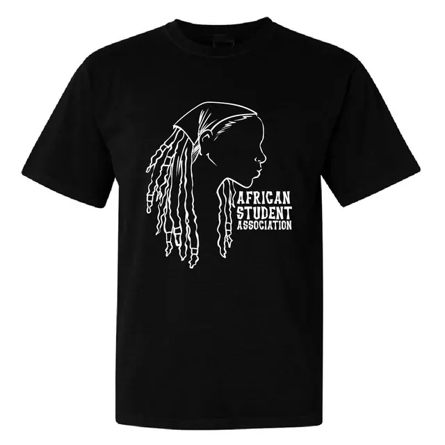 African Student Association Silhouette and Text PR Shirt 2