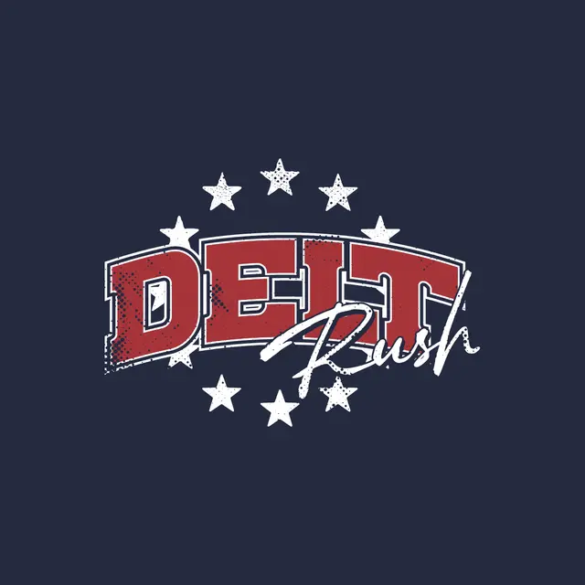 Delta Tau Delta Starry Bold Text Rush Hoodie