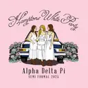 Alpha Delta Pi Car and Florals Semi Formal Shirt