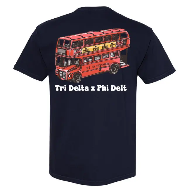 Tri Delta Iconic Red Bus PR Shirt 2