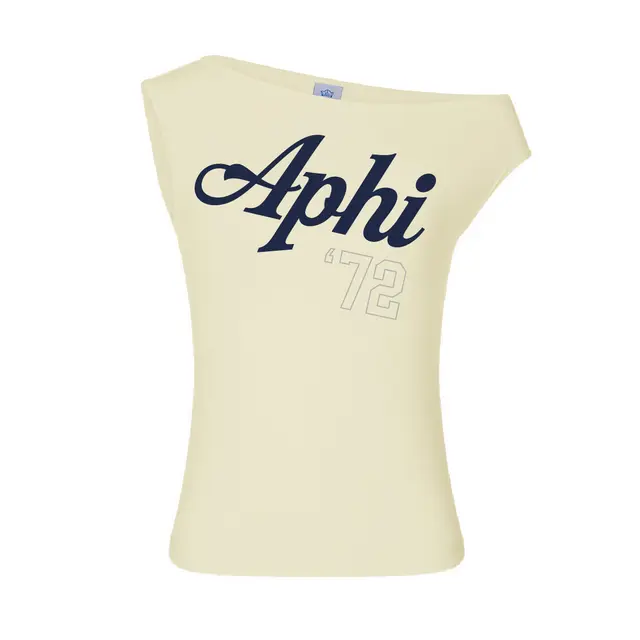 Alpha Phi Elegant Script with Year PR Tank 2