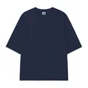 Fresh Prints Beckham Varsity Shirt Navy mto Front