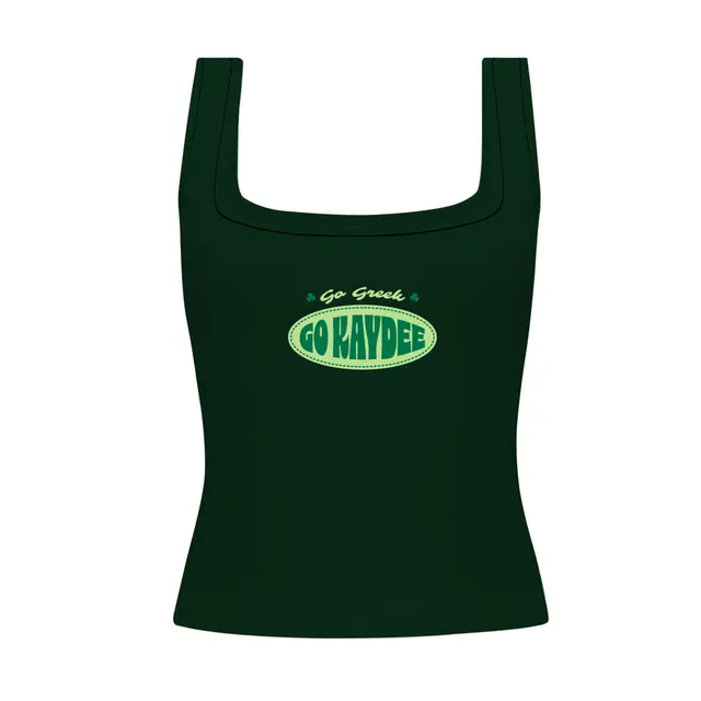 Kappa Delta Bold Lettering Rush Tank 2