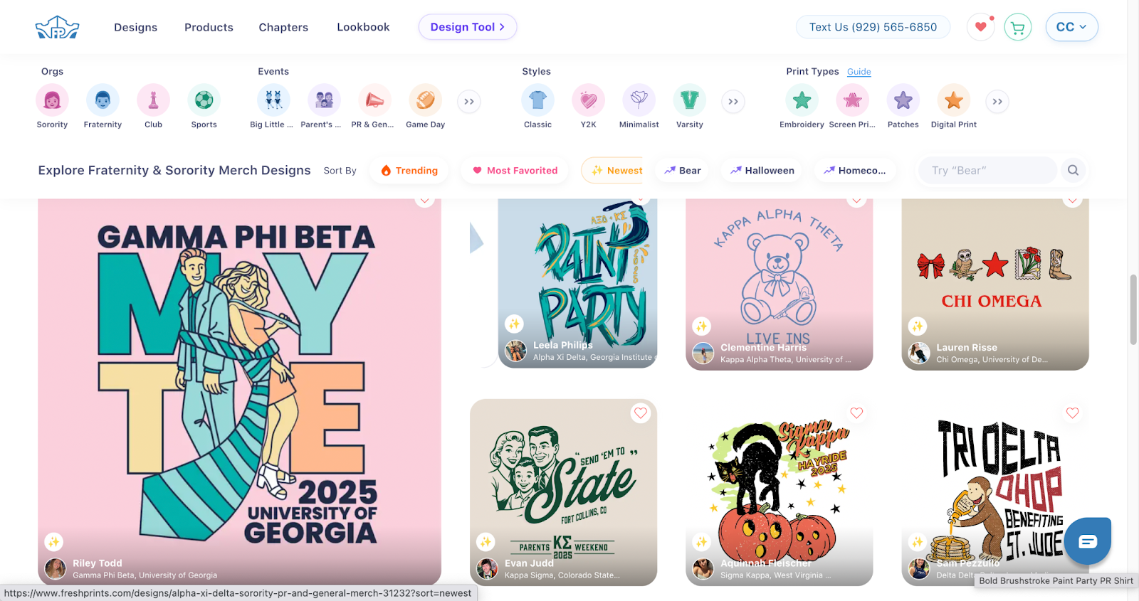 Student Creator Designs on Fresh Prints Design Gallery