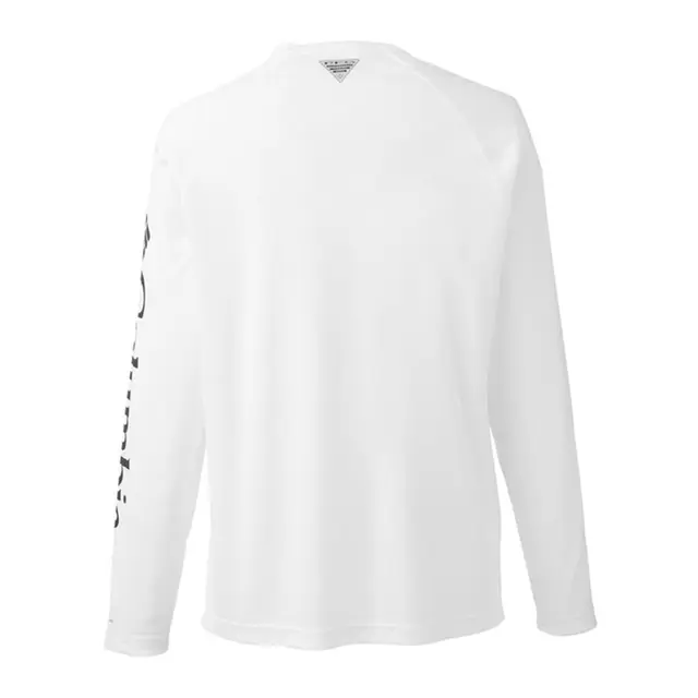 Customizable Columbia Terminal Tackle™ Long-Sleeve T-Shirt 1388261 White Back