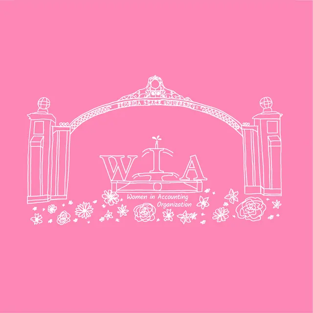 Women in Accounting Organization Arch and Floral PR Shirt