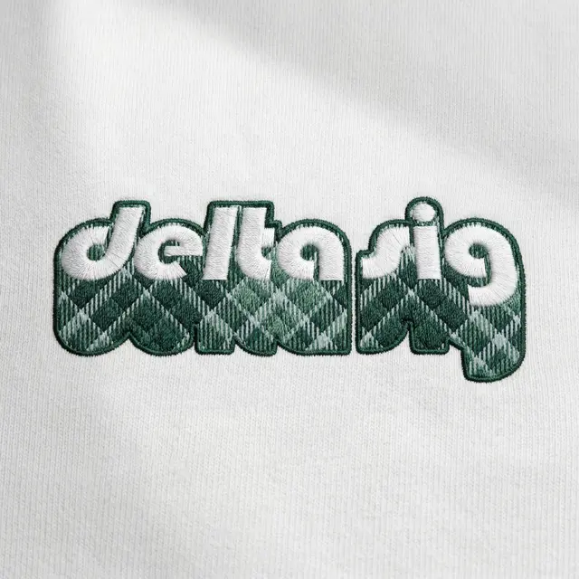 Delta Sigma Phi Wavy Checker Pattern PR Hoodie
