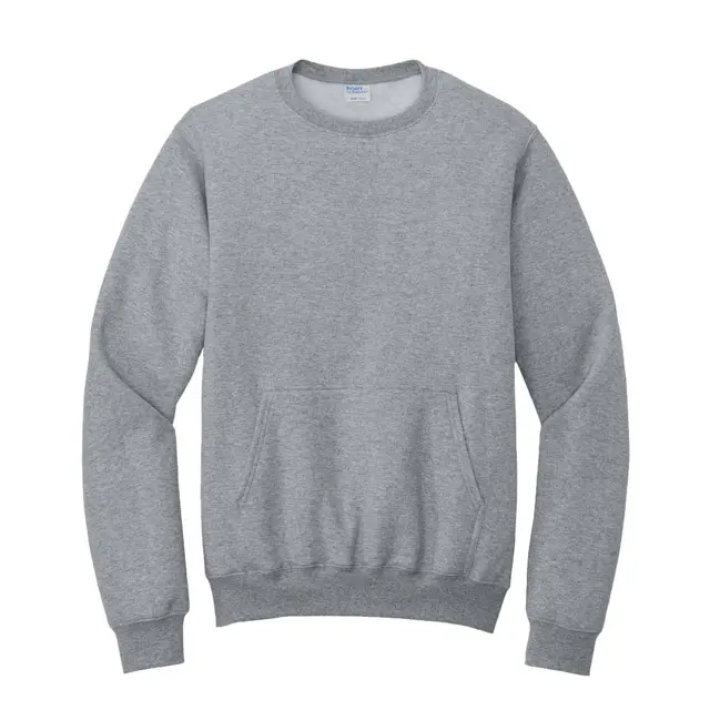 Core Fleece Crewneck Pocket Sweatshirt Athletic Heather Front