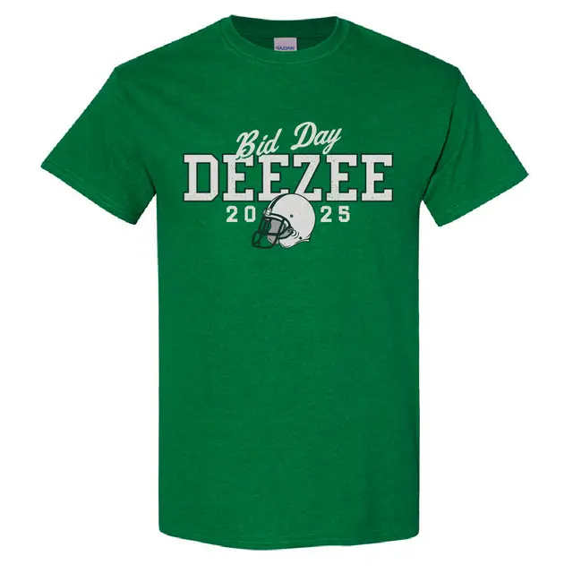Delta Zeta Bold Football Helmet Bid Day Shirt 2