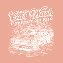Phi Mu Classic Car Graphic Philanthropy Shirt