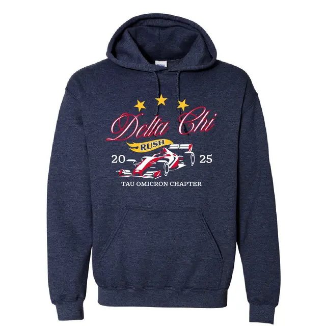 Delta Chi Race Car Stars Rush Hoodie 2