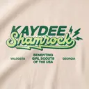 Kappa Delta Bold Script Shamrock Philanthropy Sweater