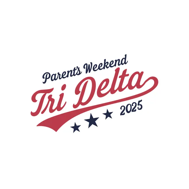 Delta Delta Delta Script and Stars Parent's Weekend Crewneck