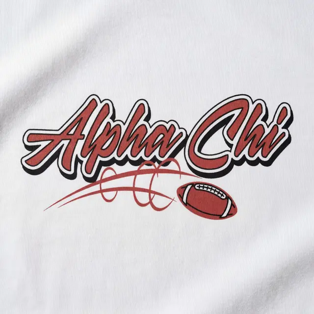 Alpha Chi Omega MovingFootball Graphic Game Day Shirt