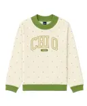 Chi Omega Block Lettering Floral Pattern PR Sweater