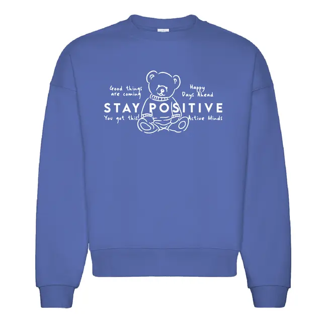 Active Minds Teddy Bear Illustration PR Crewneck 2