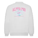 Alpha Phi Flowing Script Floral Parents Weekend Sweater 2
