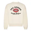 Sigma Sigma Sigma Block Lettering Football Parents Weekend Crewneck 2
